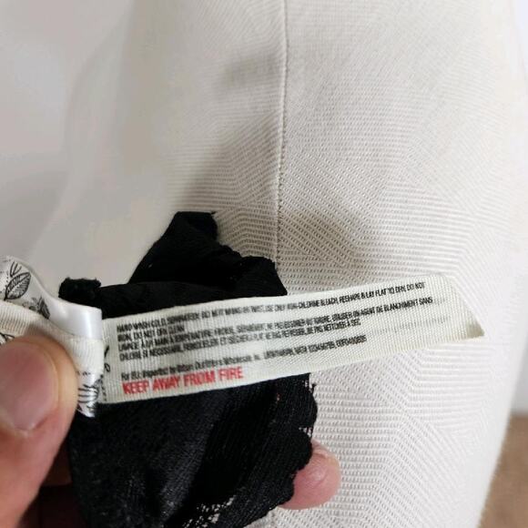 Free People Intimately Galloon Black Lace Racerback Bralette‎ Women's Medium - Picture 7 of 8